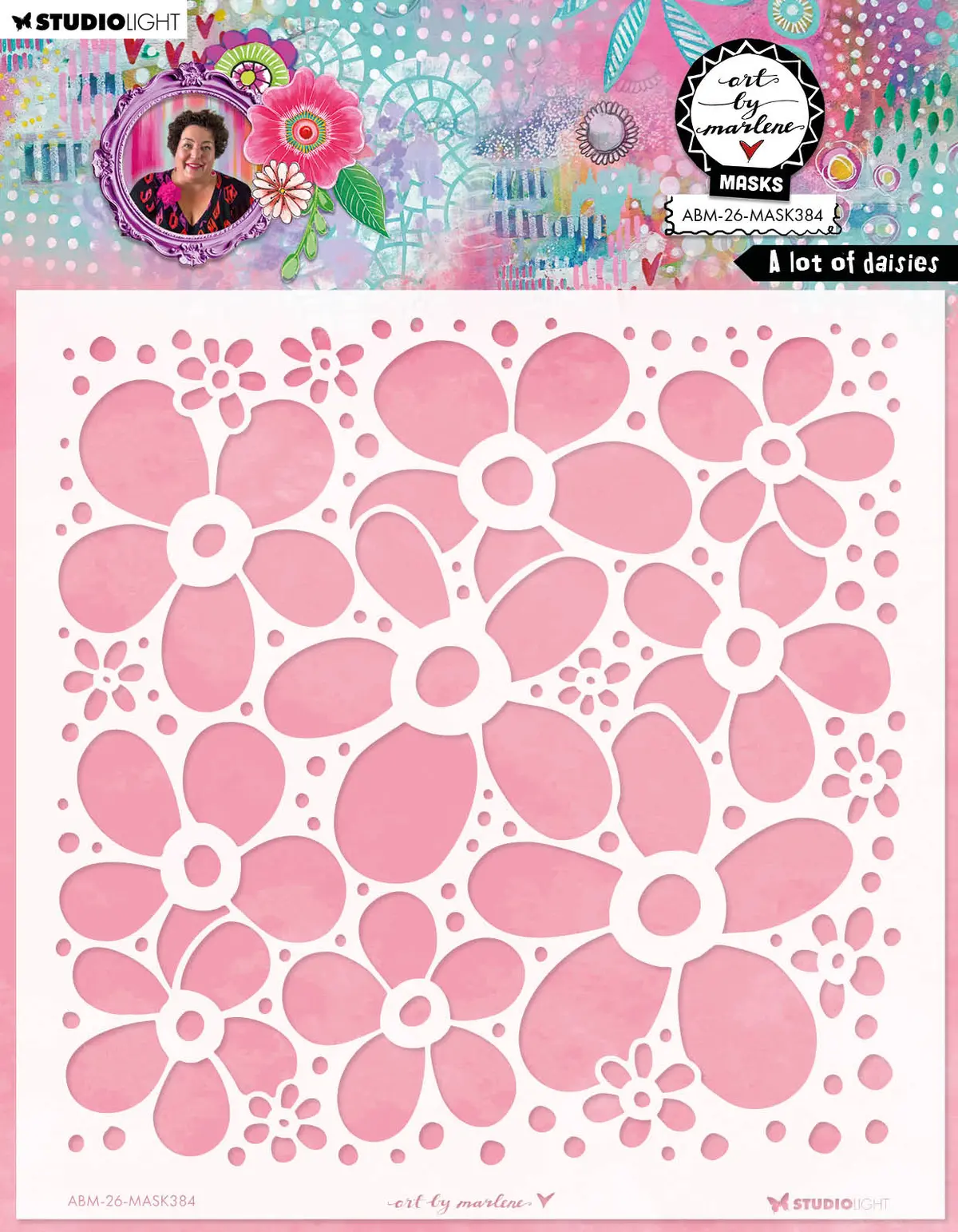 Abm Mask A Lot Of Daisies Art By Marlene 1 Piece 1