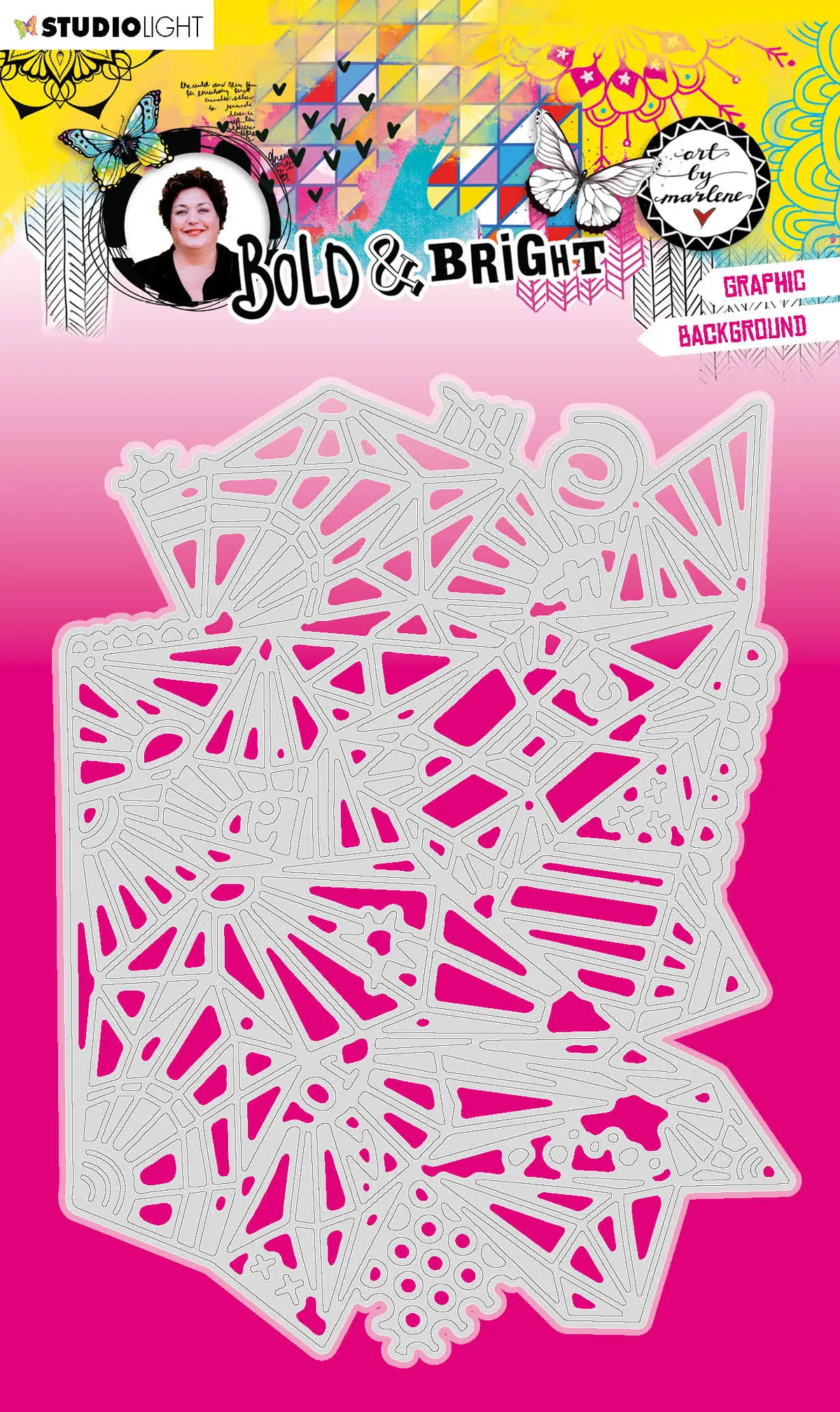 Abm Cutting Die Graphic Background Bold & Bright 100X160x1mm 1 Pc Nr.134 1