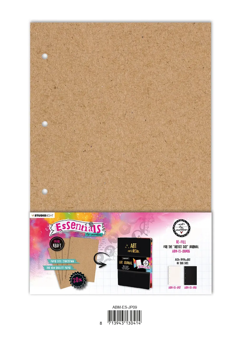 Abm Journal Pages For Abm-Es-Jour05 Kraft Essentials 210X297x8mm 20 Sh Nr.09 1