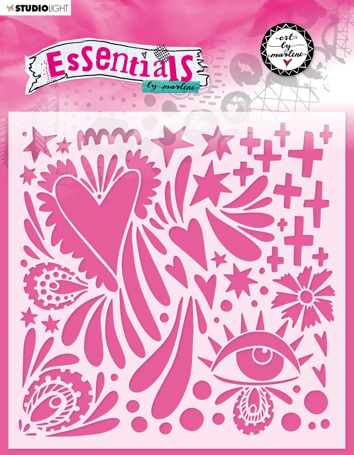 Abm Mask Quirky Love Essentials 200X200mm Nr.48 1