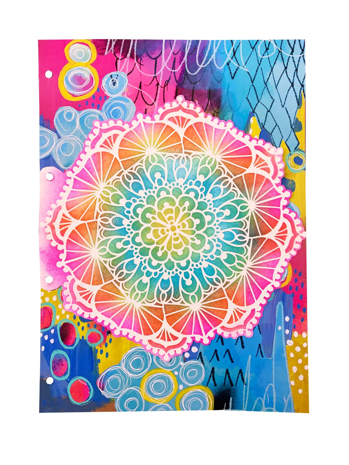 Abm Mask Lovely Mandala Essentials 200X200x1mm 1 Pc Nr.70 2