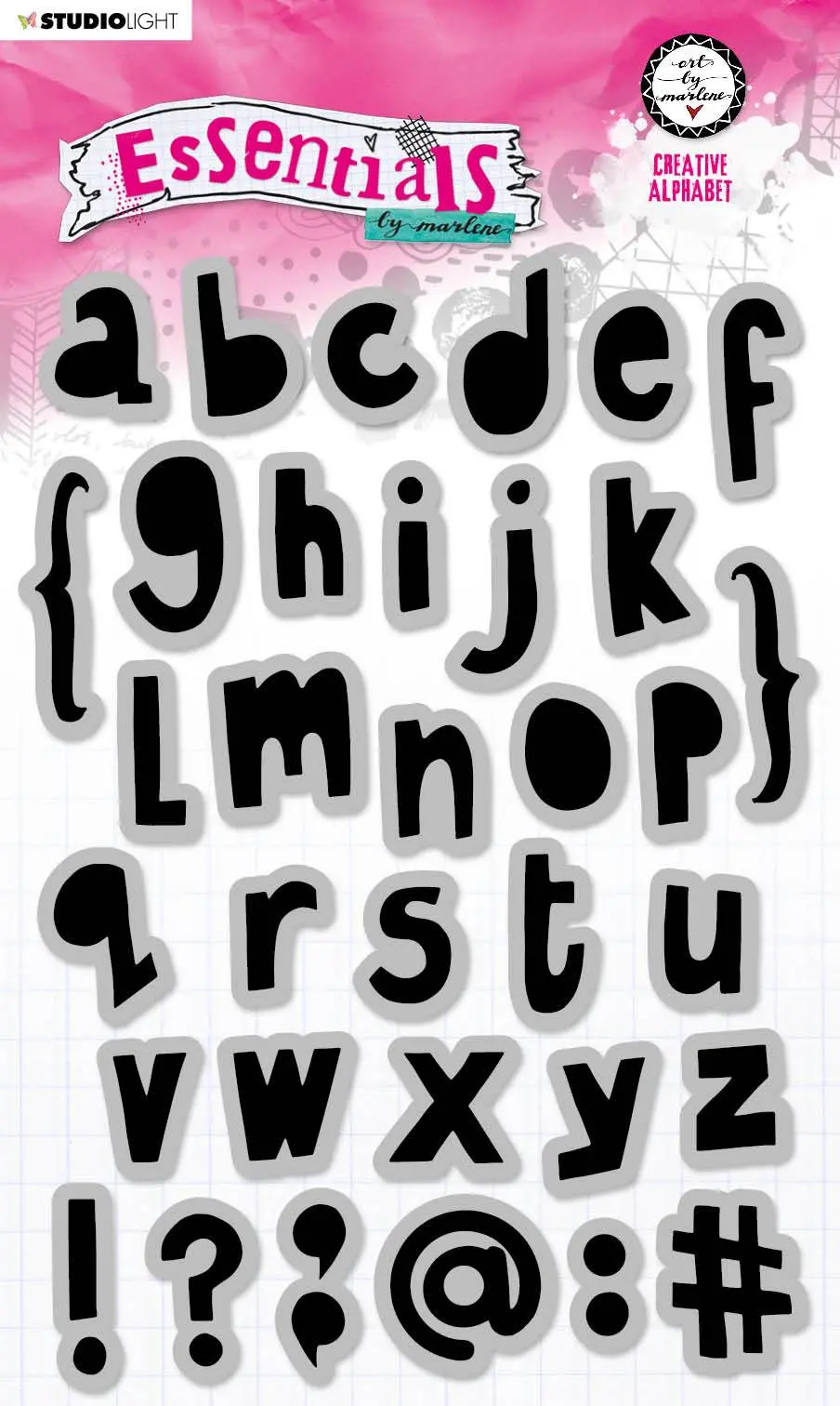 Abm Cling Stamp Creative Alphabet Essentials 148X210mm Nr.17 1