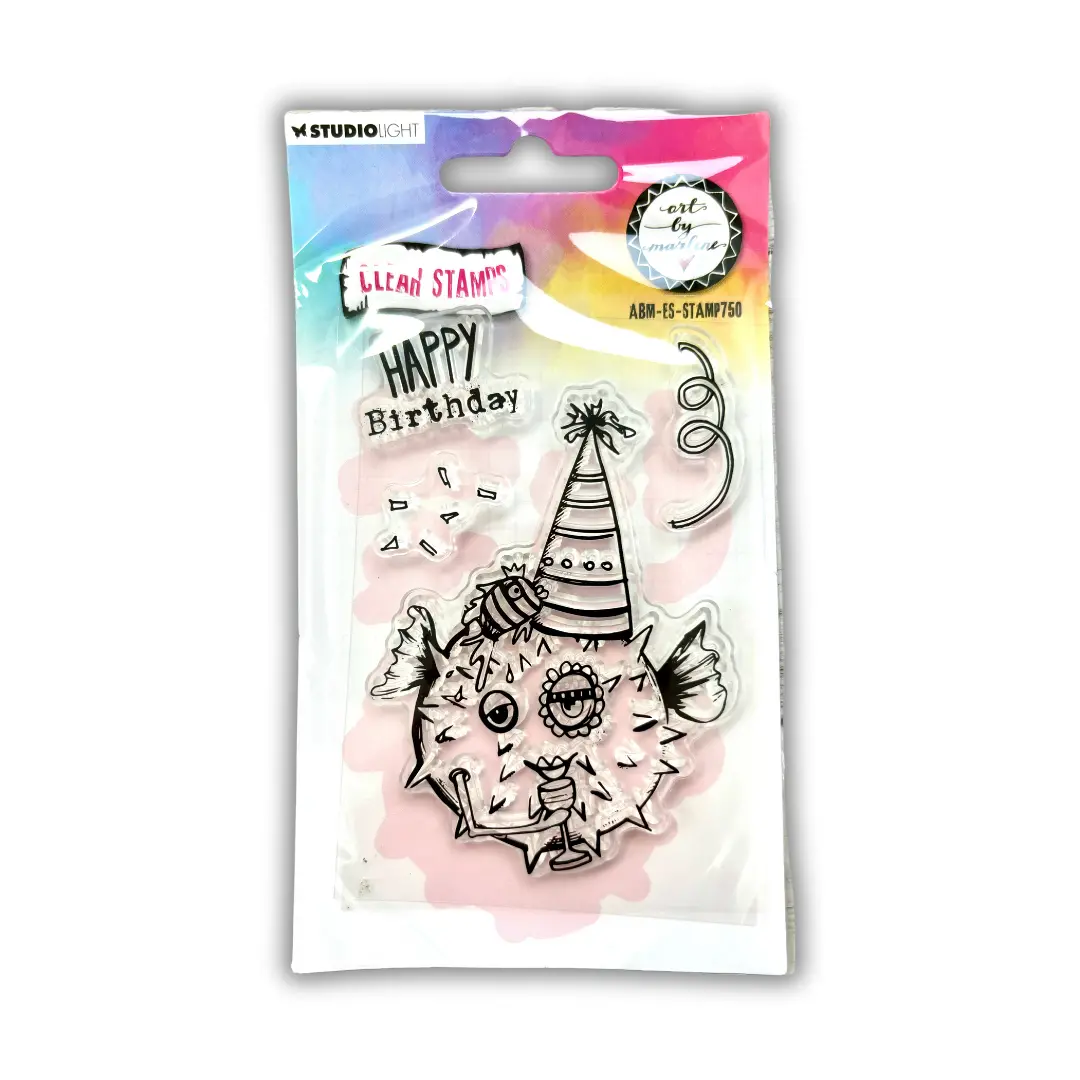 Abm Clear Stamp Happy Birthday Essentials 4 Pc 1