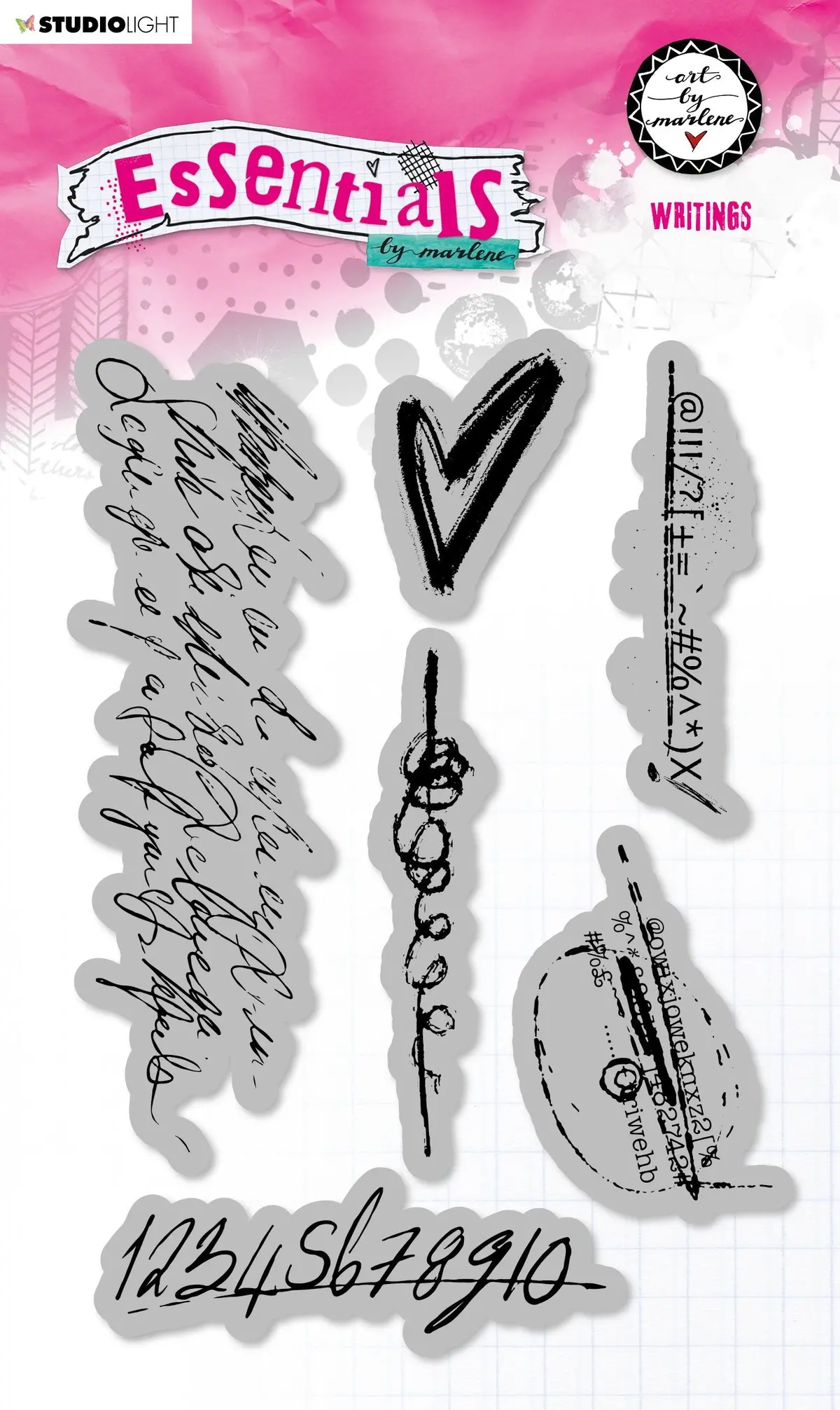 Abm Cling Stamp Writings Essentials 105X148mm Nr.79 1