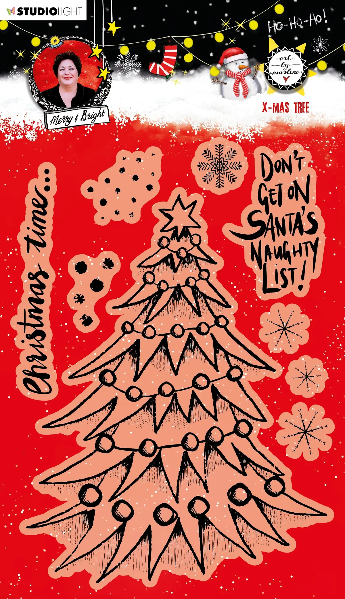 Abm Clear Stamp Christmas Tree Essentials 148X210x1mm 1 Pc Nr.82 1