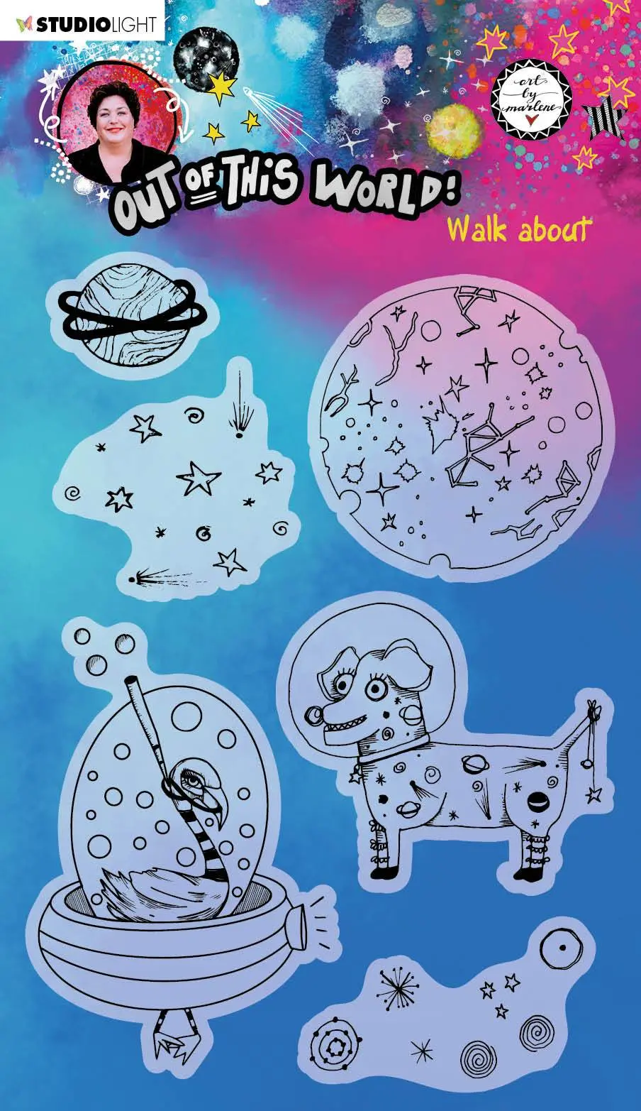 Abm Clear Stamp Walk-About Out Of This World 148X210mm Nr.69 1