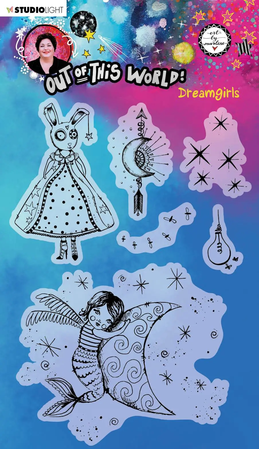 Abm Clear Stamp Dreamgirls Out Of This World 148X210mm Nr.70 1