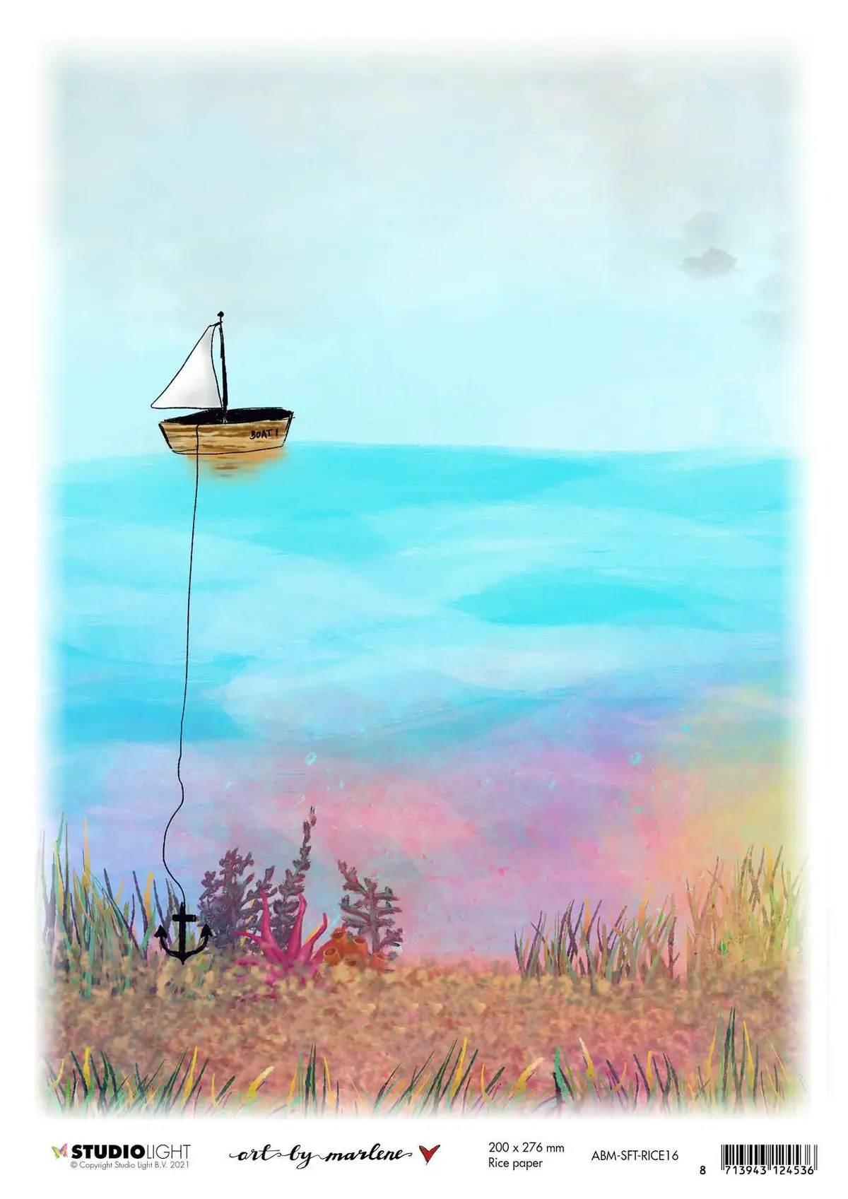 Abm Rice Paper What Lies Beneath So-Fish-Ticated 200X276mm Nr.16 1
