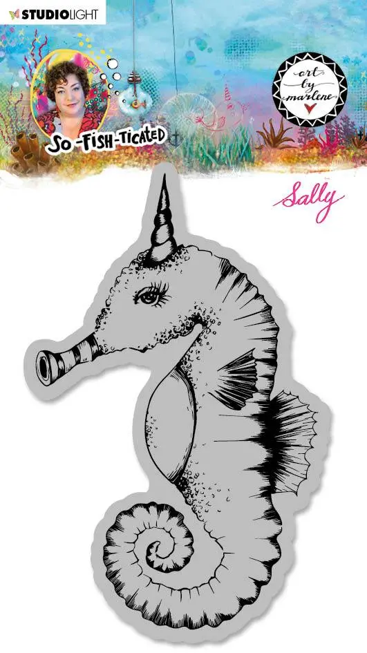 Abm Cling Stamp Sally (Sea Horse) So-Fish-Ticated 100X120mm Nr.16 1