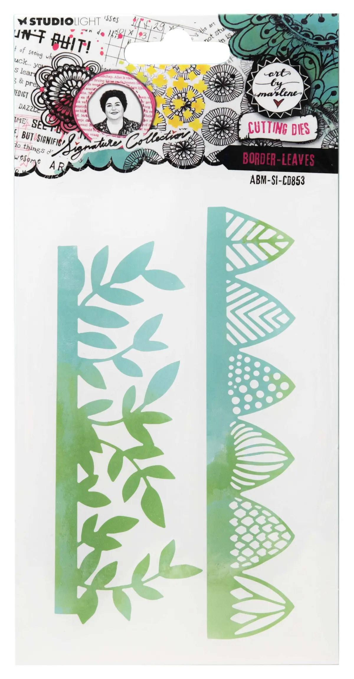 Abm Cutting Dies Border-Leaves Signature Collection 2 Pc 1