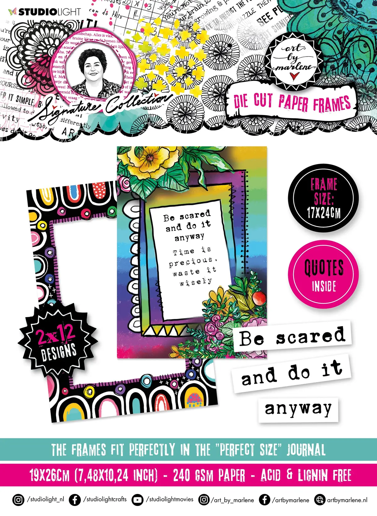 Abm Die-Cut Block Die-Cut Paper Frames Signature Collection 240X170x5mm 1 Pc Nr.40 1