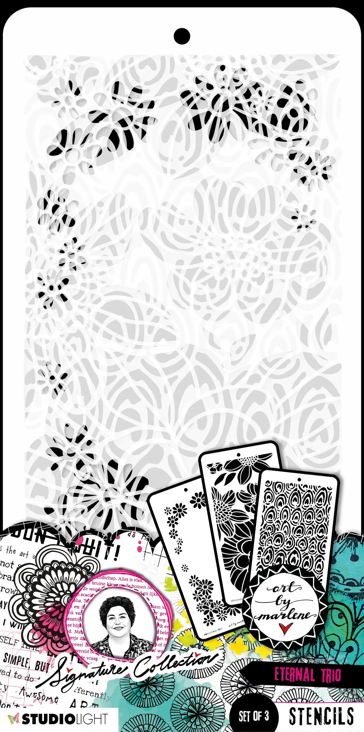 Abm Mask Eternal Trio Signature Collection 110X213x2mm 3 Pc Nr.185 1