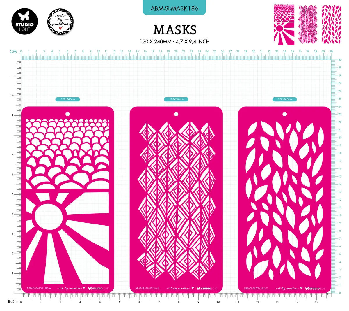 Abm Mask Calming Trio Signature Collection 110X213x2mm 3 Pc Nr.186 2