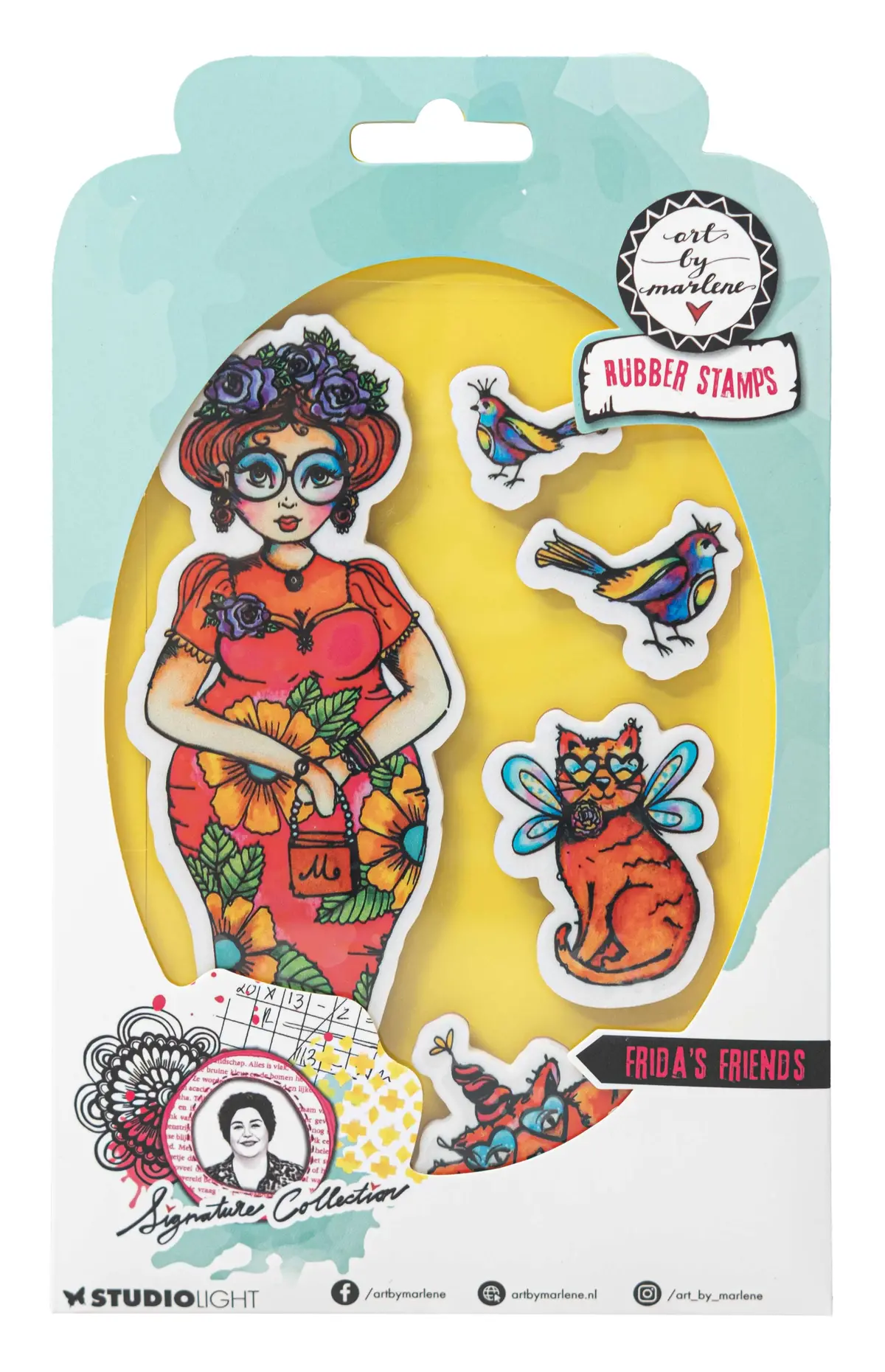 Abm Cling Stamp Frida's Friends Signature Collection 5 Pc 1