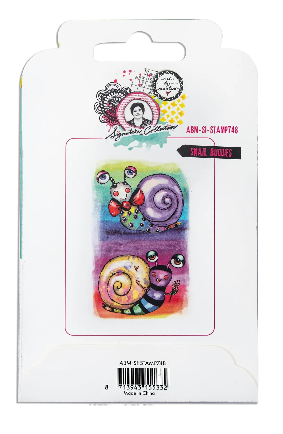 Abm Cling Stamp Snail Buddies Signature Collection 2 Pc 2