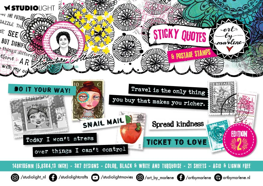 Abm Sticker Pad Edition 2 Signature Collection 148X105x5mm 1 Pc Nr.17 1