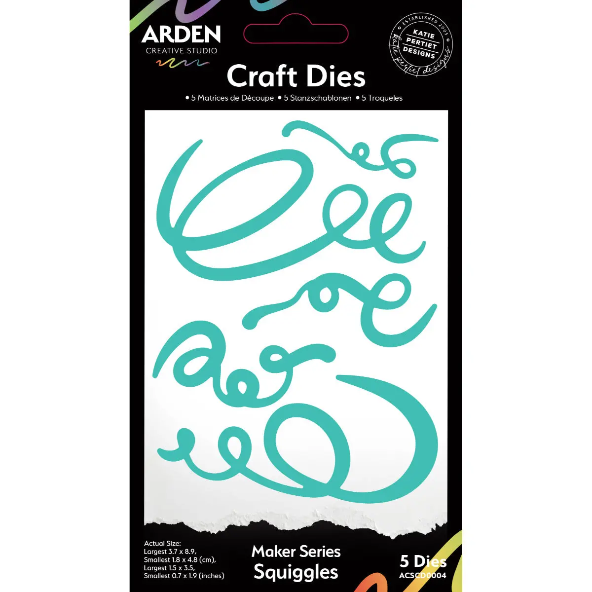 Arden Creative Studio Maker Series Squiggles Craft Die Set 1