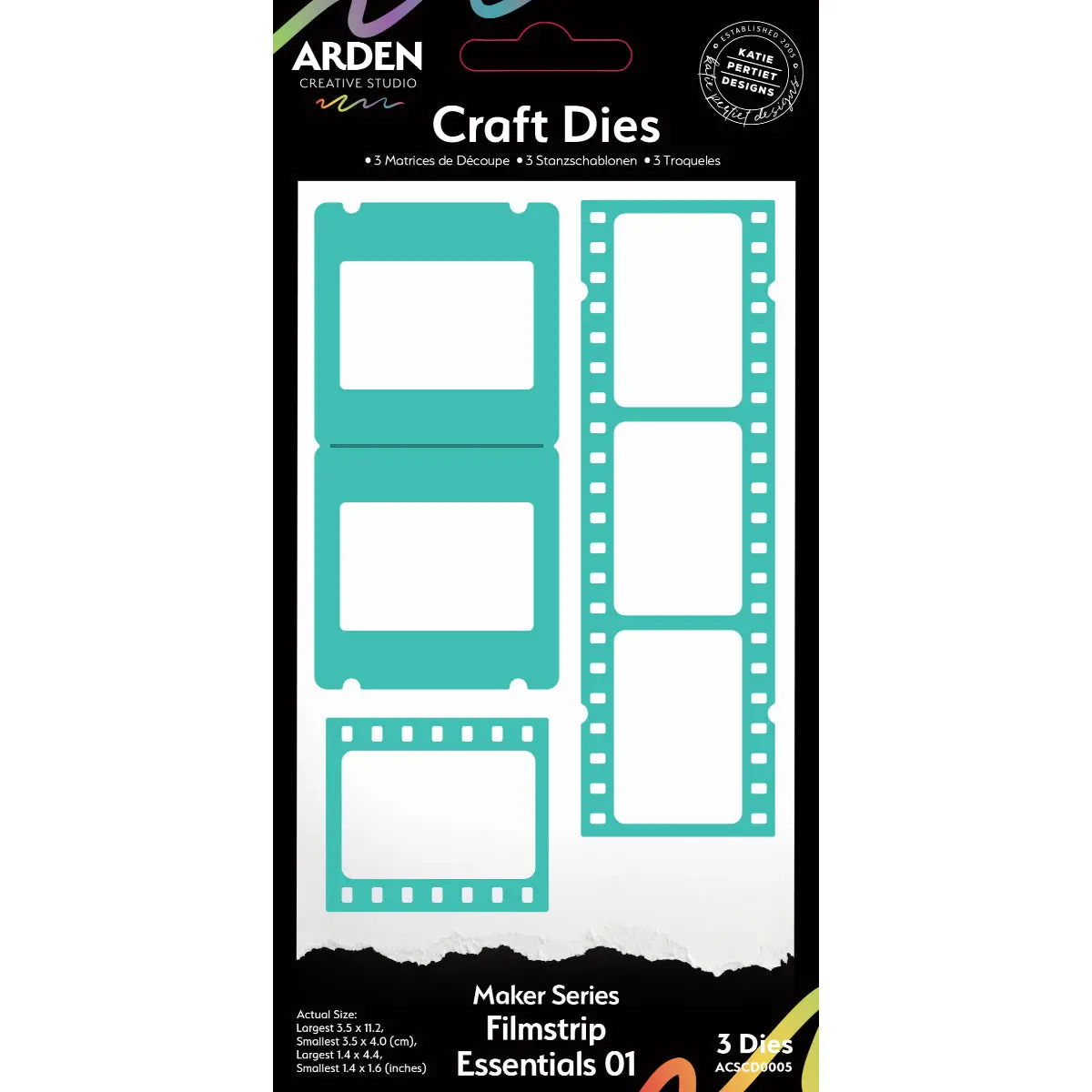 Arden Creative Studio Maker Series Filmstrip Essentials 01 Craft Die Set 1