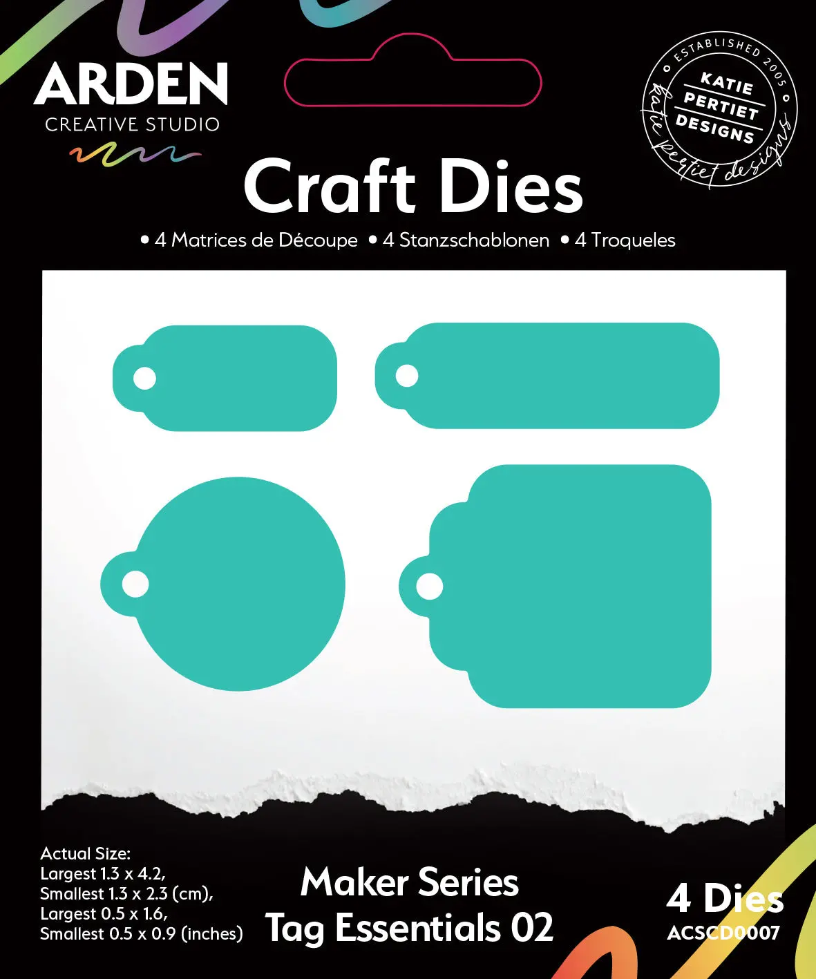 Arden Creative Studio Maker Series Tag Essentials 02 Craft Die Set 1