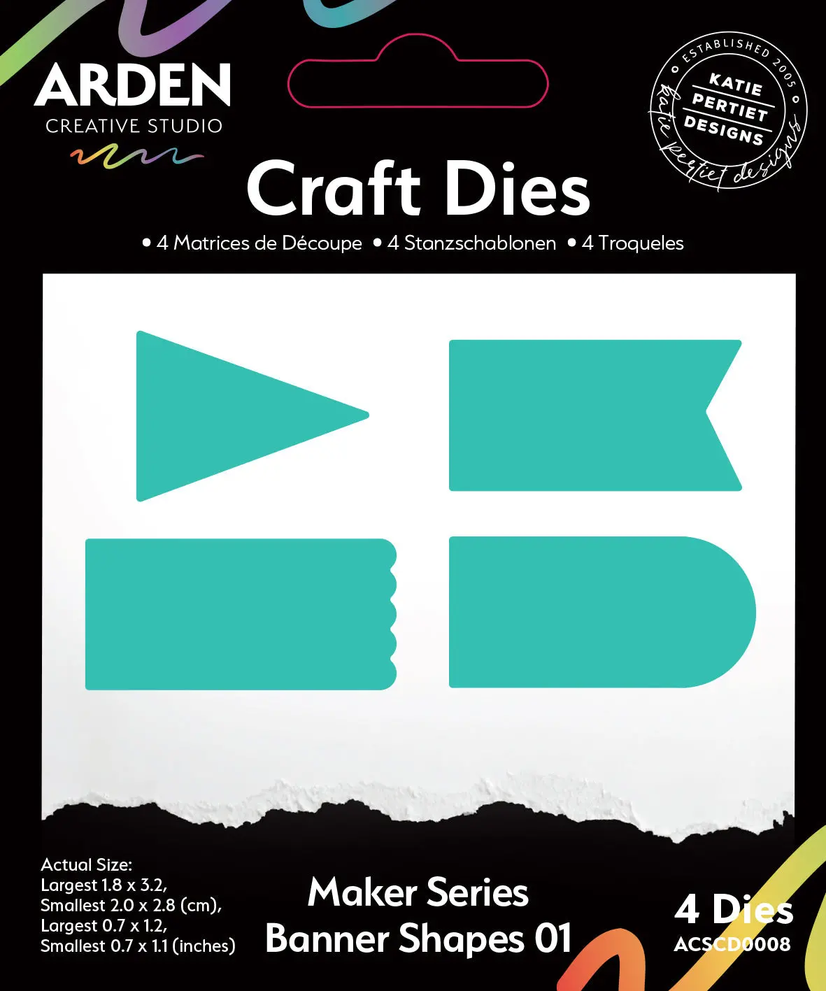 Arden Creative Studio Maker Series Banner Shapes 01 Craft Die Set 1