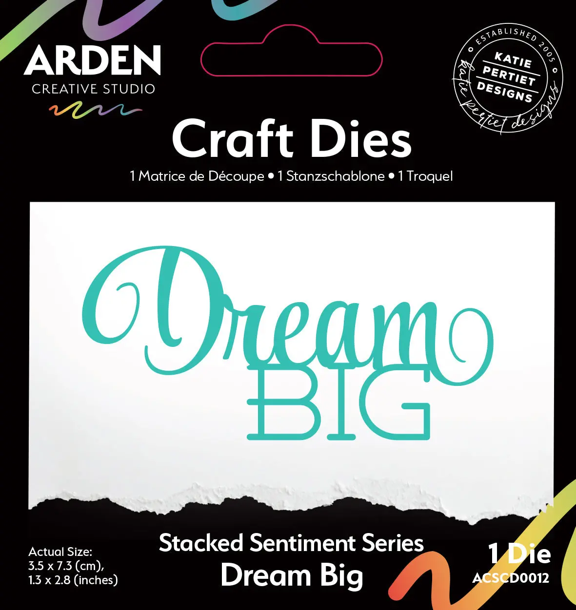 Arden Creative Studio Sentiment Series Stacked Dream Big Craft Die 1