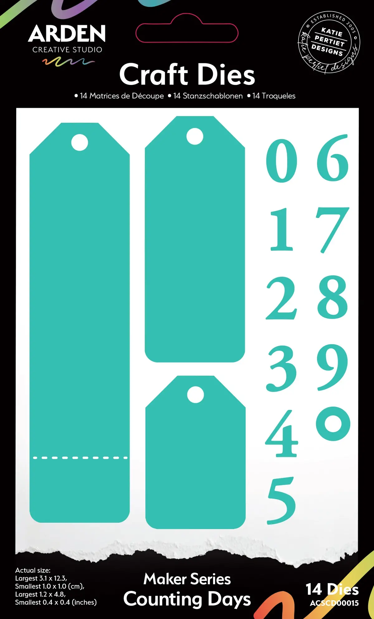 Arden Creative Studio Maker Series Counting Days Craft Die Set 1