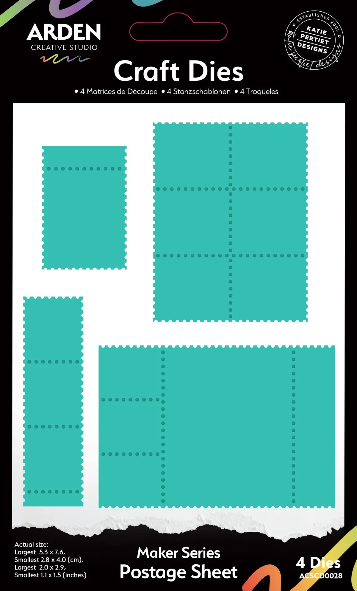 Arden Creative Studio Maker Series Postage Sheet Craft Die Set 1