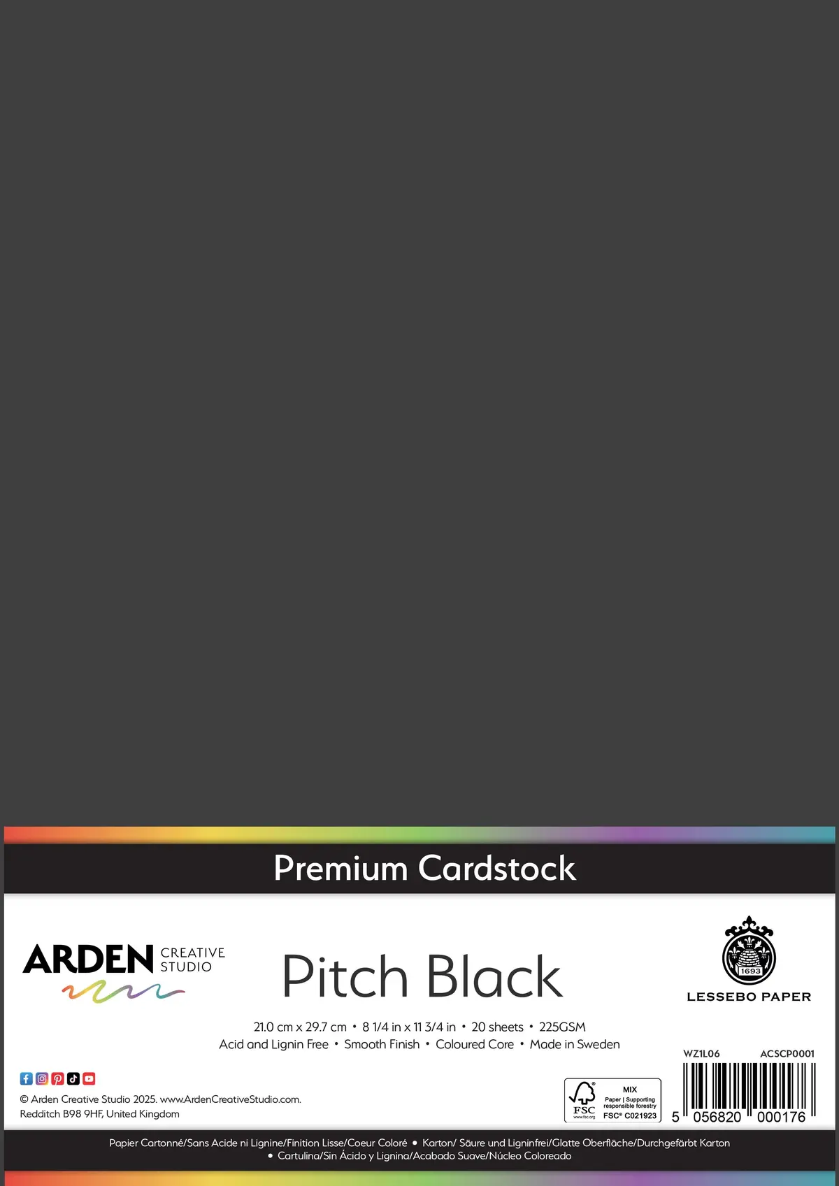 Arden Creative Studio Premium Cardstock A4 225Gsm 20 Pack 1