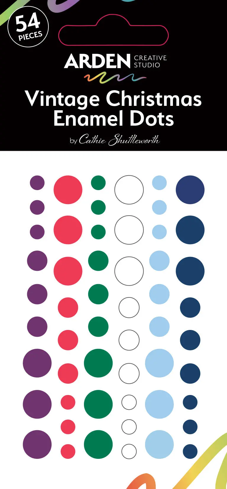 Arden Creative Studio Vintage Christmas Enamel Dots 1