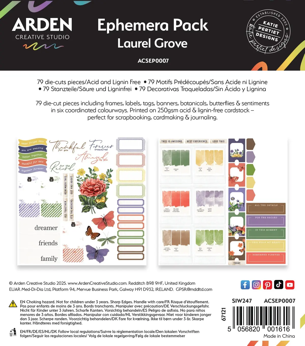 Arden Creative Studio Laurel Grove Ephemera Pack 1