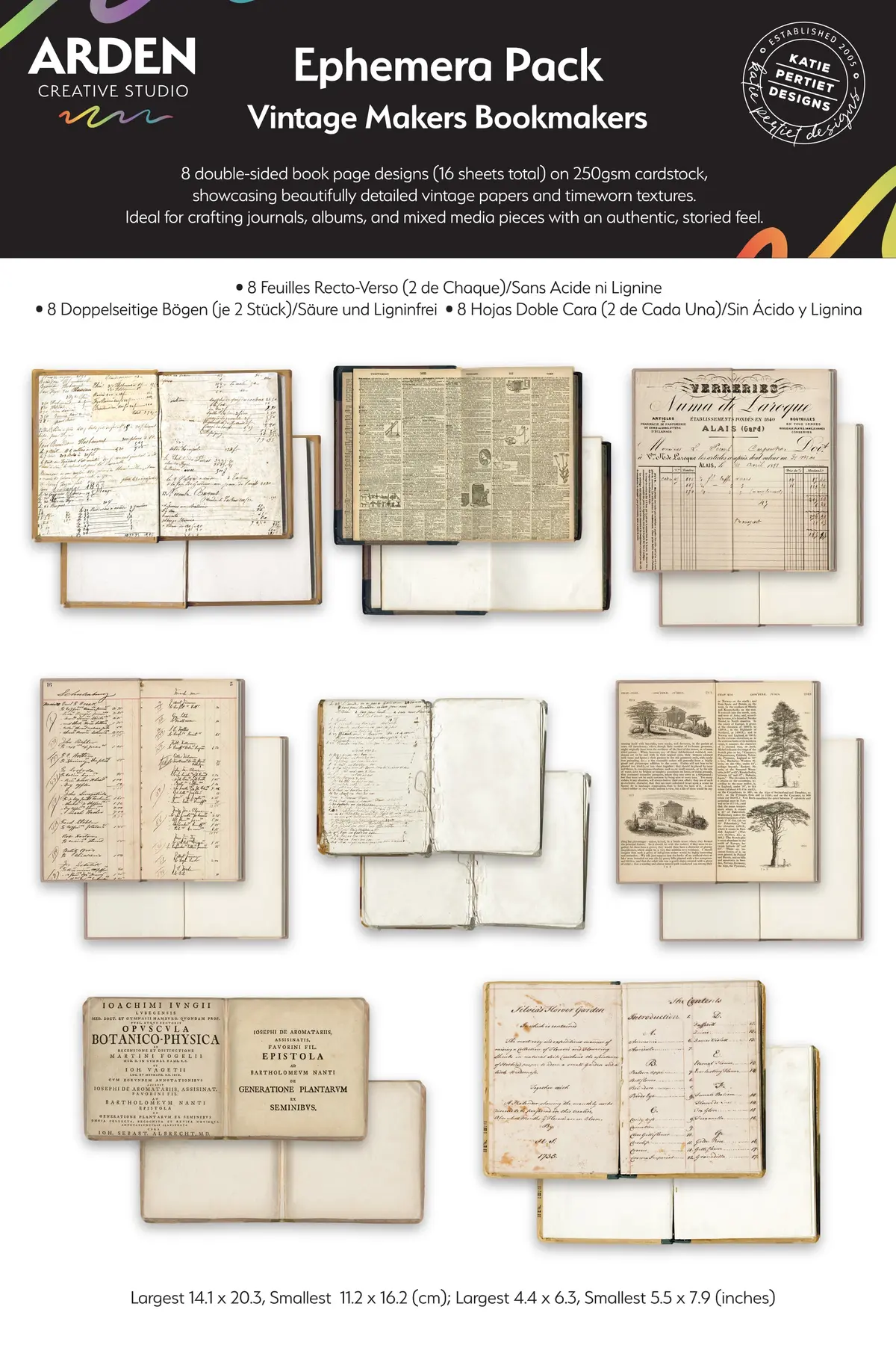 Arden Creative Studio Vintage Makers Bookmakers Ephemera Pack 1