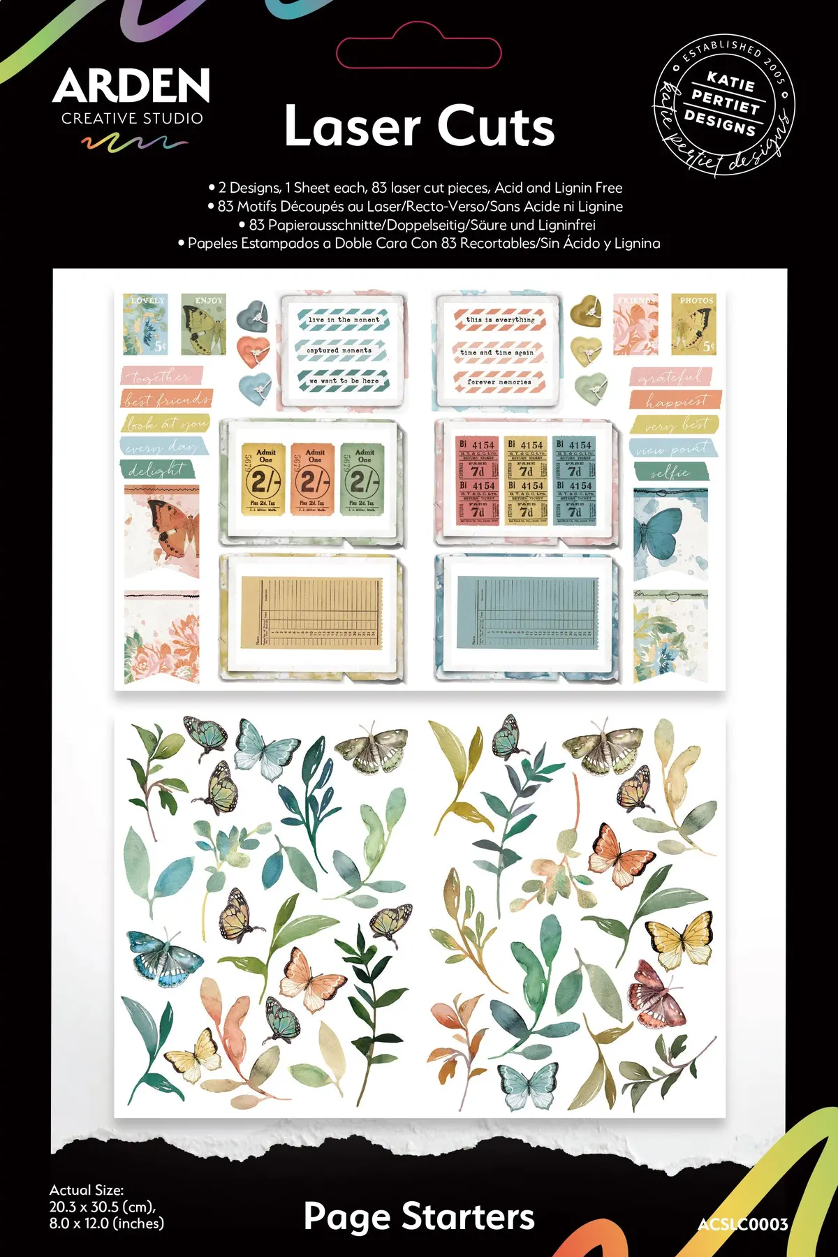 Arden Creative Studio Page Starters Laser Cuts 1