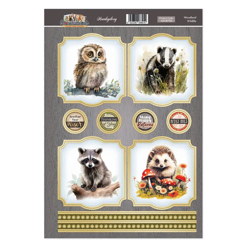 Woodland Wildlife Topper Sheet 1