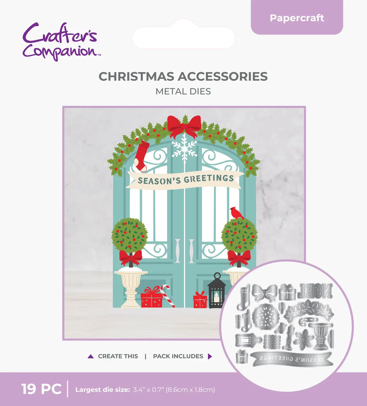 Crafter's Companion Metal Die - Christmas Accessories 1