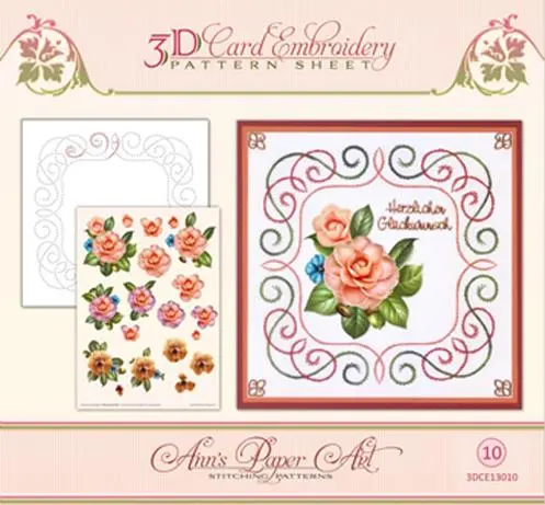 Ann Paper Embroidery Pattern - Camellia 1