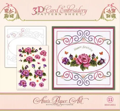 Ann's Paper Art - Embroidery Pattern-Garden Enchantment 1