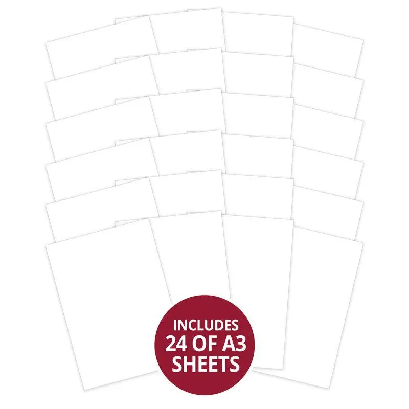 Adorable Scorable - A3 White Chalk X 24 Sheets 1
