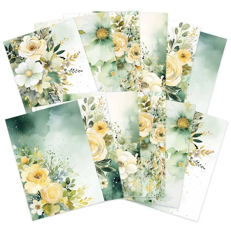 Adorable Scorable Designer Card Packs - Sage Blooms 1