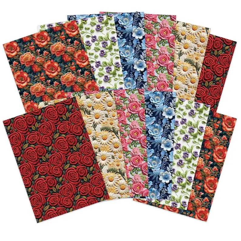 Adorable Scorable Designer Card Packs - Embroidered Blossoms 1