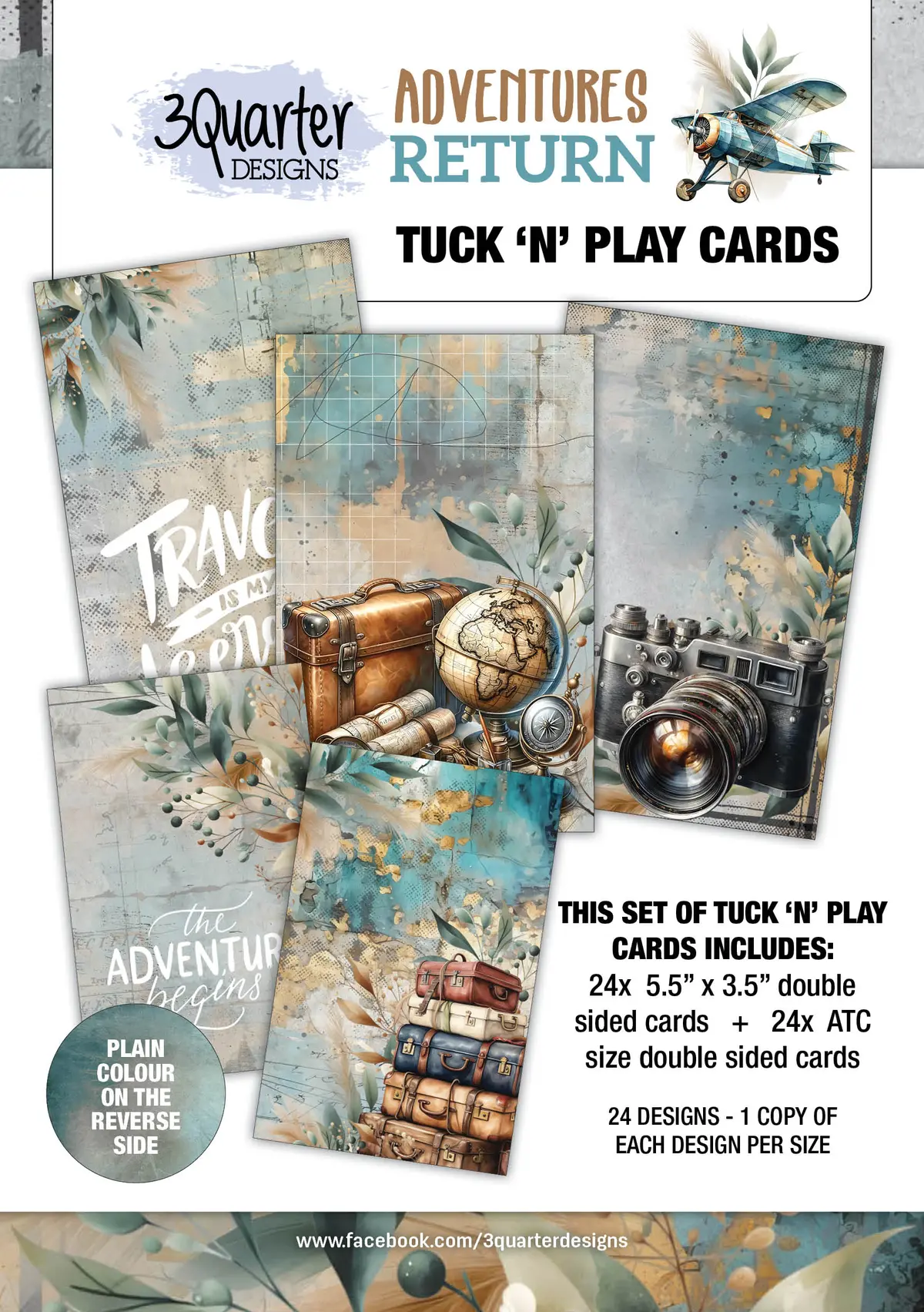 3Quarter Designs Adventures Return - Tuck N Play Cards 1
