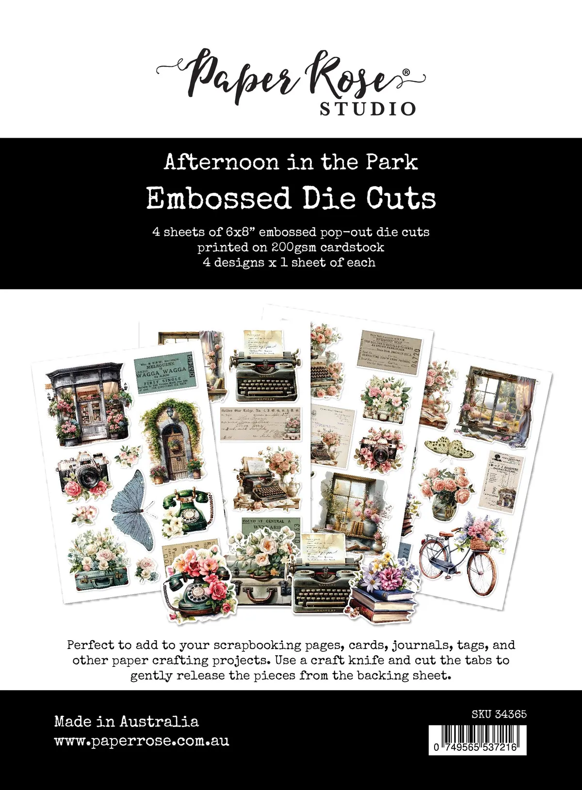 Afternoon In The Park Embossed Die Cuts 34365 1