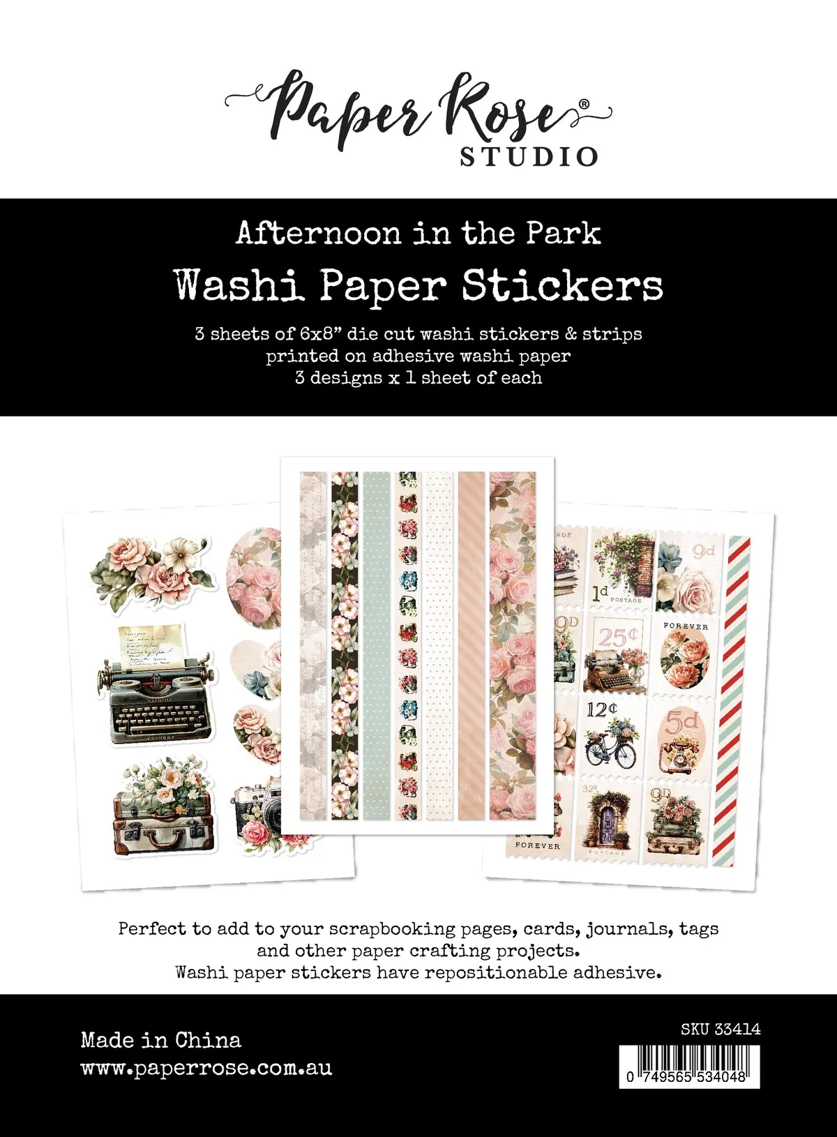 Afternoon In The Park Washi Tape Stickers 33414 1