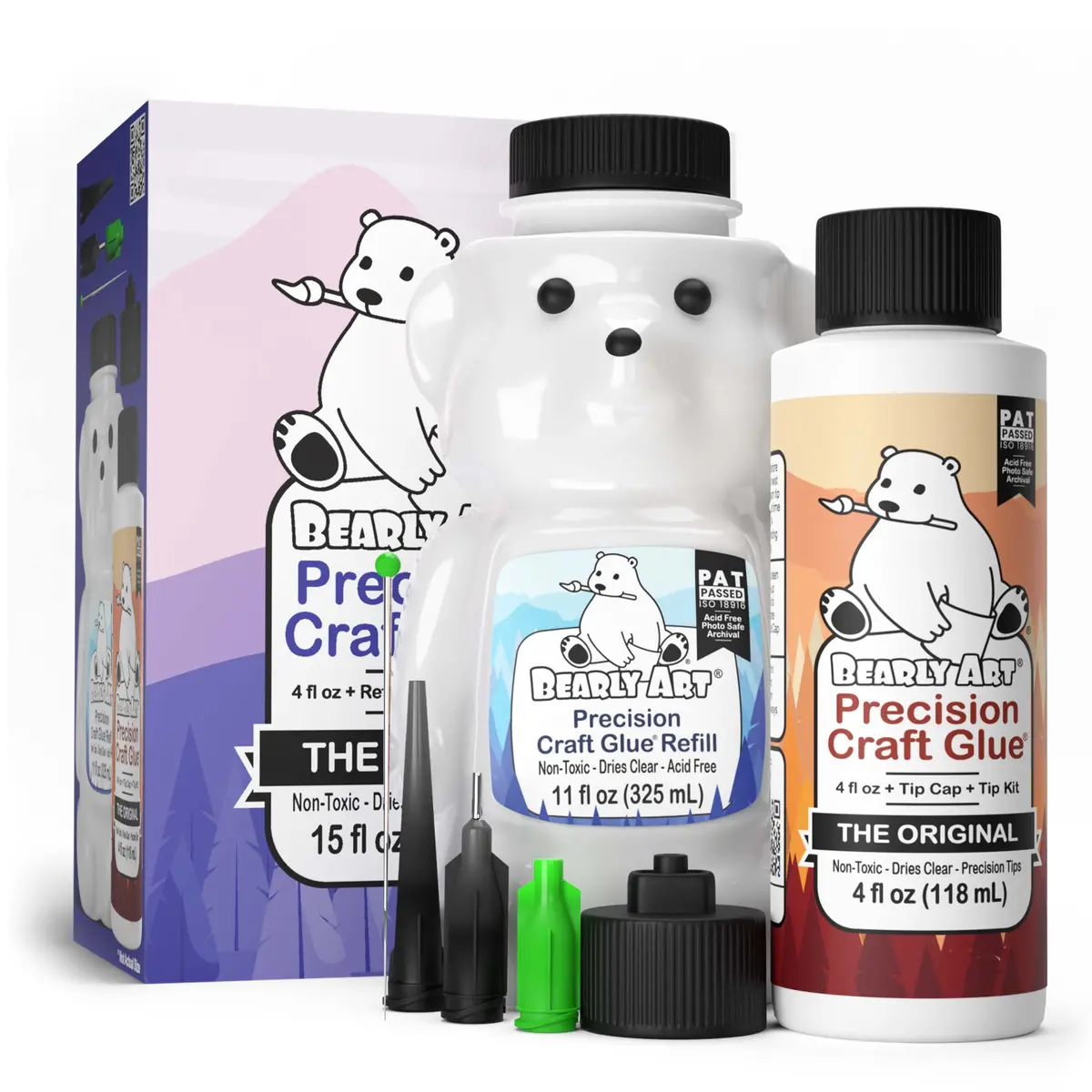 Bearly Art Precision Craft Glue - The Bundle 1