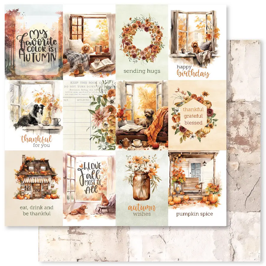 Autumn Florals A 12X12 Paper (12Pc Bulk Pack) 32964 1