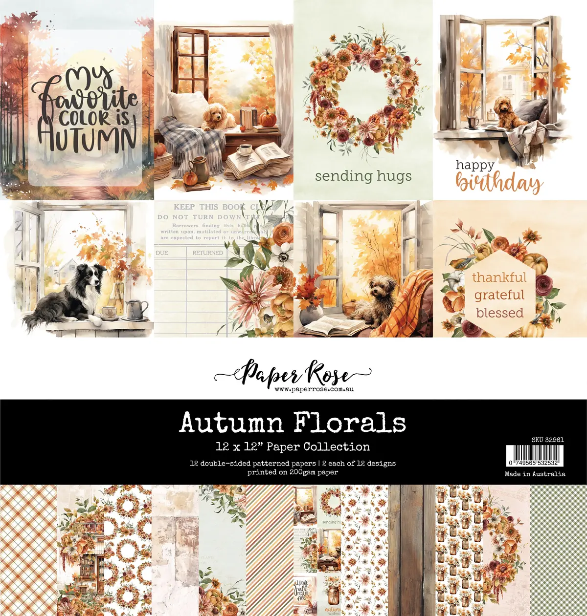 Autumn Florals 12X12 Paper Collection 32961 1