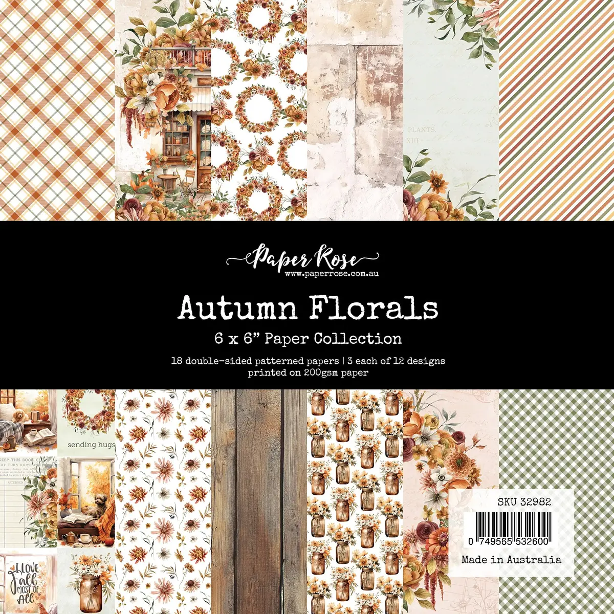 Autumn Florals 6X6 Paper Collection 32982 1