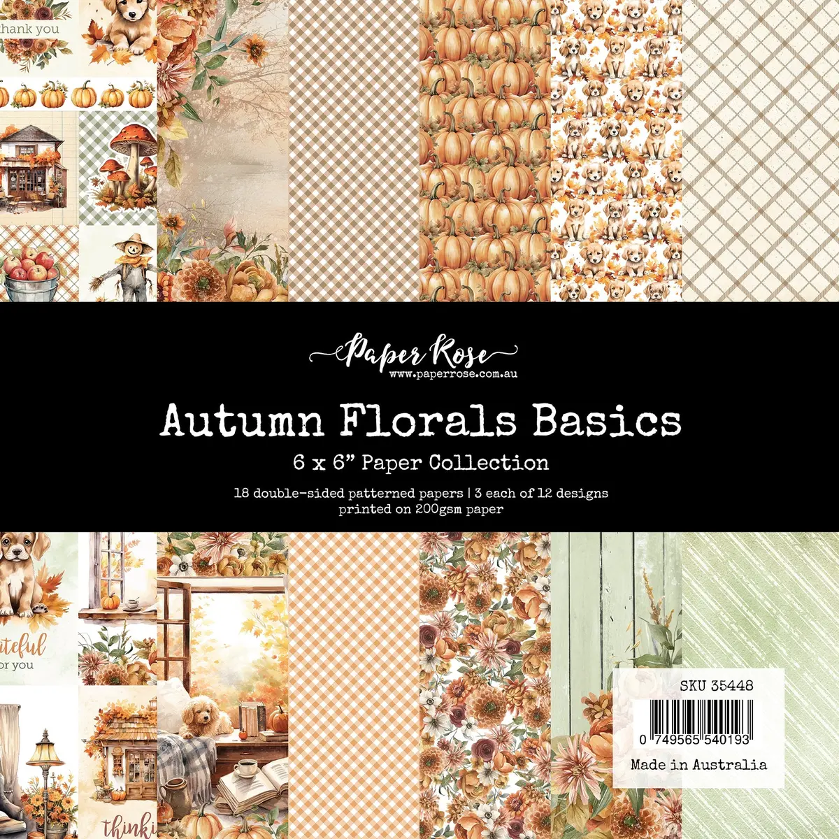 Autumn Florals Basics 6X6 Paper Collection 35448 1