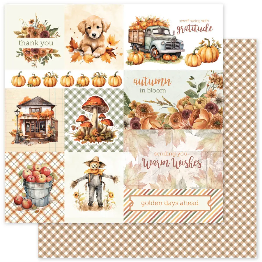 Autumn Florals Basics A 12X12 Paper (12Pc Bulk Pack) 35454 1