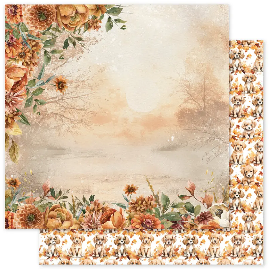Autumn Florals Basics D 12X12 Paper (12Pc Bulk Pack) 35463 1