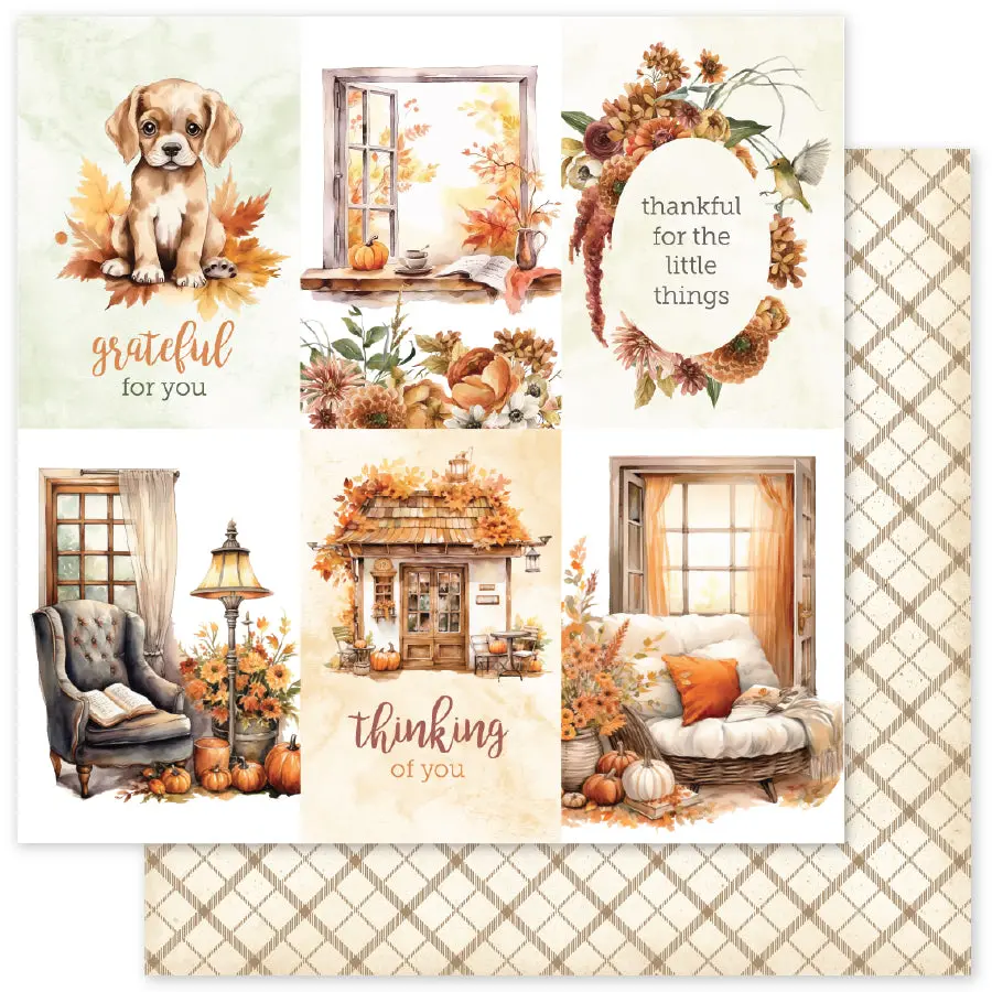 Autumn Florals Basics E 12X12 Paper (12Pc Bulk Pack) 35466 1